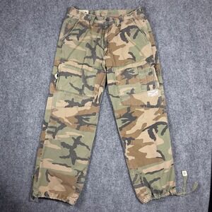 A. Kurtz Cargo Pants Mens 32 Green Camo Military Utility‎ MN4-1500
